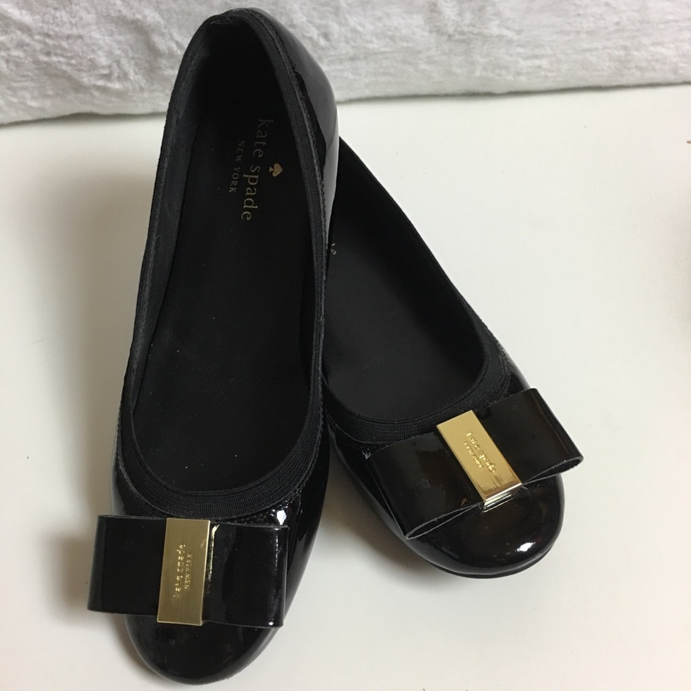 KATE SPADE patent leather flats